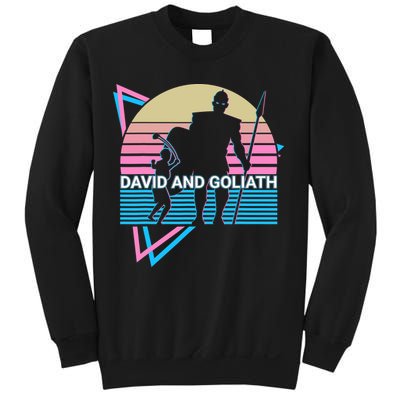 David And Goliath Christian Christianity Retro Sweatshirt