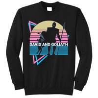David And Goliath Christian Christianity Retro Sweatshirt