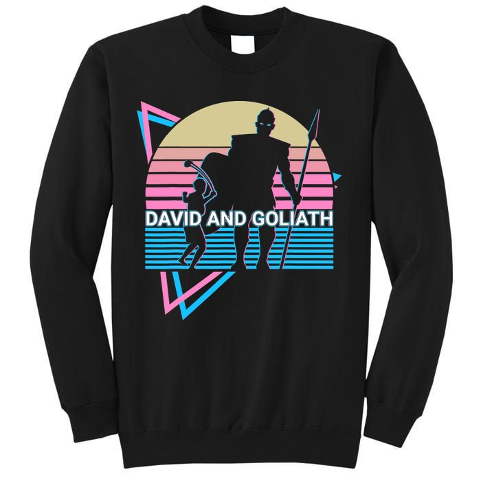 David And Goliath Christian Christianity Retro Sweatshirt