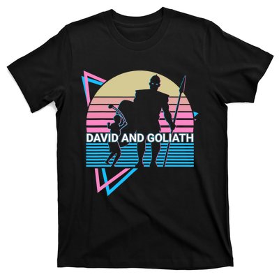 David And Goliath Christian Christianity Retro T-Shirt