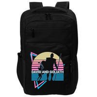 David And Goliath Christian Christianity Retro Impact Tech Backpack
