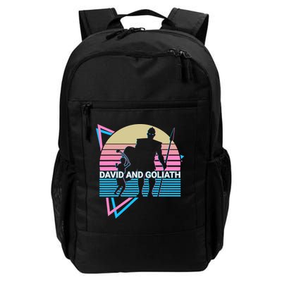 David And Goliath Christian Christianity Retro Backpack