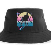David And Goliath Christian Christianity Retro Sustainable Bucket Hat