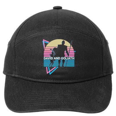 David And Goliath Christian Christianity Retro 7-Panel Snapback Hat