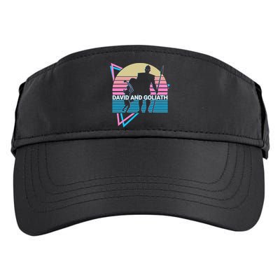 David And Goliath Christian Christianity Retro Adult Drive Performance Visor