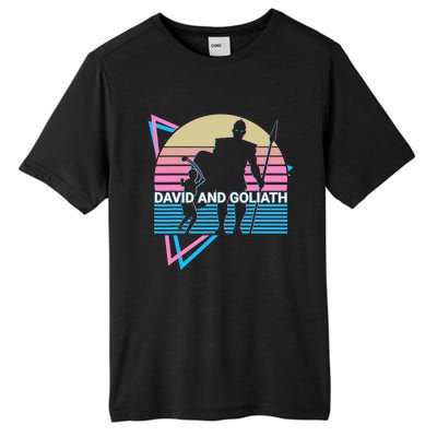 David And Goliath Christian Christianity Retro Tall Fusion ChromaSoft Performance T-Shirt