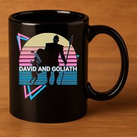 David And Goliath Christian Christianity Retro 11oz C Handle Ceramic Mug
