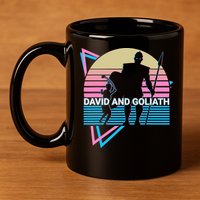 David And Goliath Christian Christianity Retro 11oz C Handle Ceramic Mug