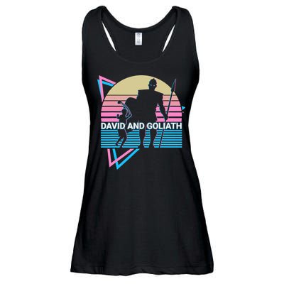 David And Goliath Christian Christianity Retro Ladies Essential Flowy Tank