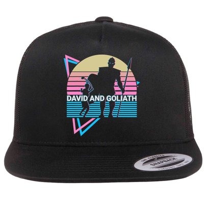 David And Goliath Christian Christianity Retro Flatbill Hat