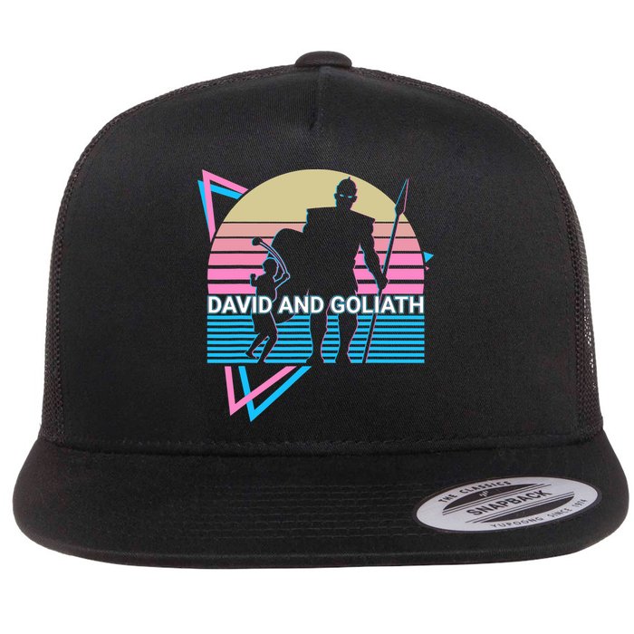 David And Goliath Christian Christianity Retro Flatbill Hat