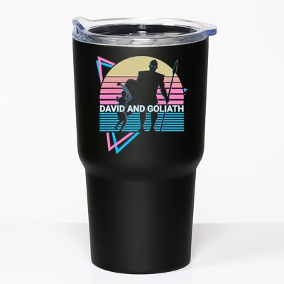 David And Goliath Christian Christianity Retro Tumbler