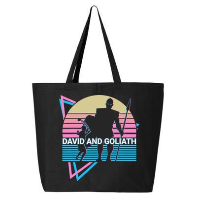 David And Goliath Christian Christianity Retro 25L Jumbo Tote
