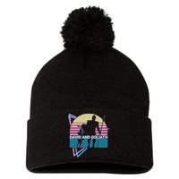 David And Goliath Christian Christianity Retro Pom Pom 12in Knit Beanie
