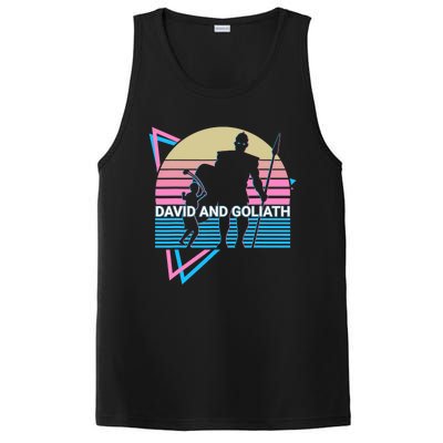 David And Goliath Christian Christianity Retro PosiCharge Competitor Tank