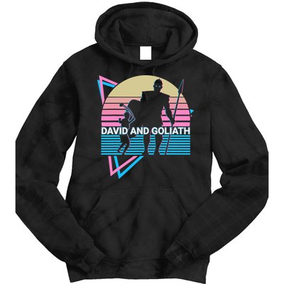 David And Goliath Christian Christianity Retro Tie Dye Hoodie