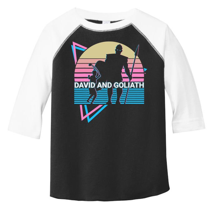 David And Goliath Christian Christianity Retro Toddler Fine Jersey T-Shirt