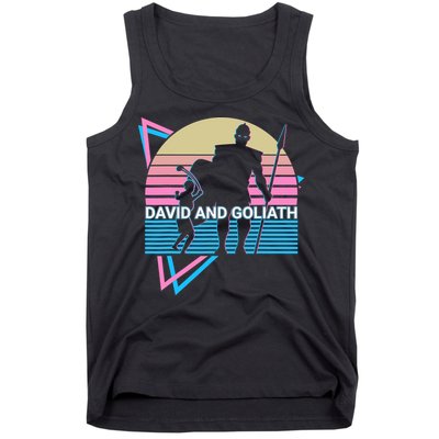 David And Goliath Christian Christianity Retro Tank Top