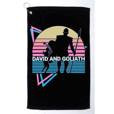 David And Goliath Christian Christianity Retro Golf Towel