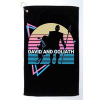 David And Goliath Christian Christianity Retro Golf Towel