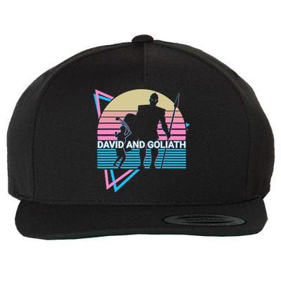 David And Goliath Christian Christianity Retro Wool Snapback Cap