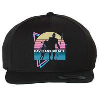 David And Goliath Christian Christianity Retro Wool Snapback Cap