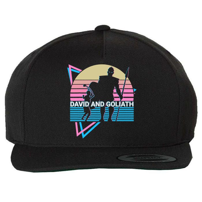 David And Goliath Christian Christianity Retro Wool Snapback Cap