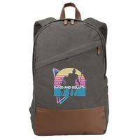 David And Goliath Christian Christianity Retro Cotton Canvas Backpack