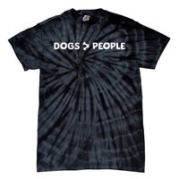 Dogs Are Greater Than People Dog Bone Design Tie-Dye T-Shirt