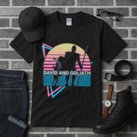 David And Goliath Christian Christianity Tall T-Shirt