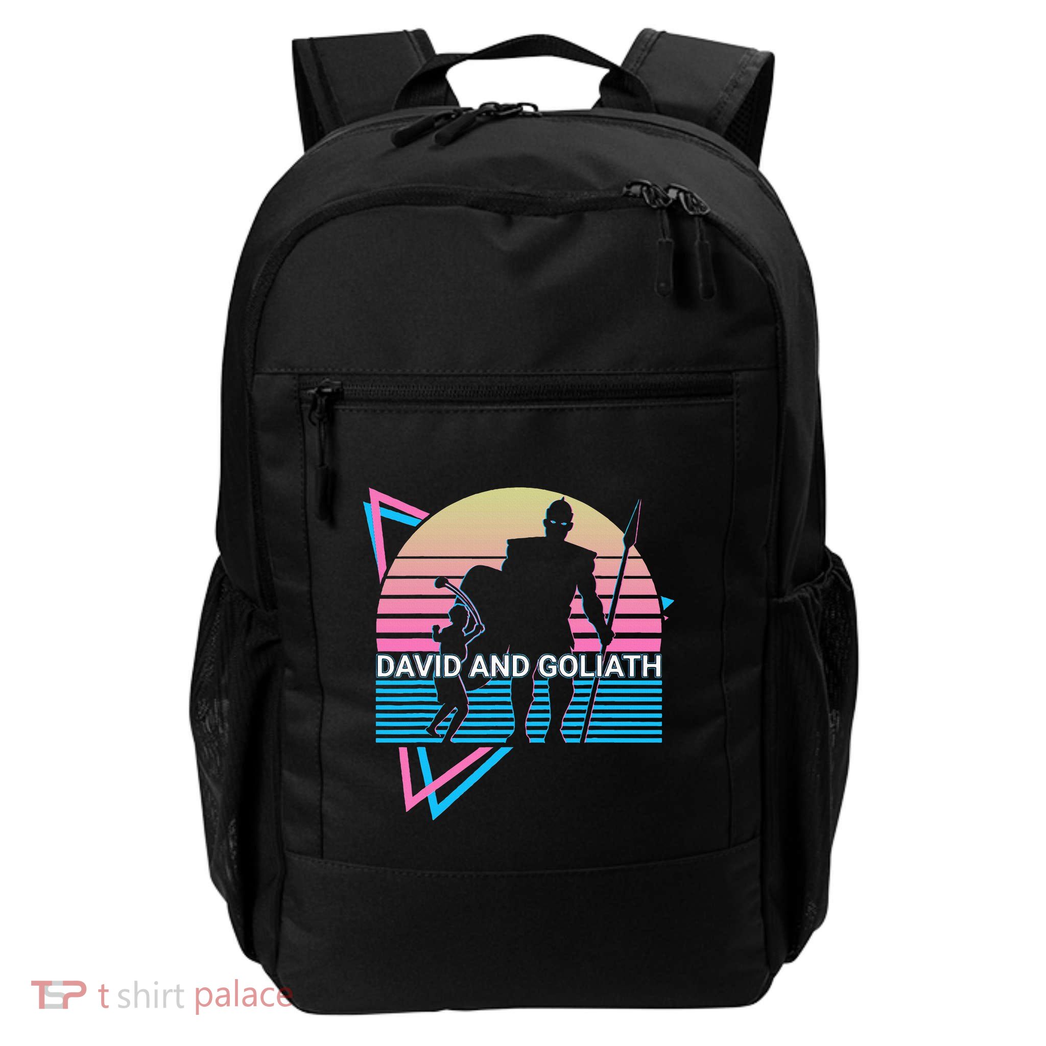 David And Goliath Christian Christianity Backpack