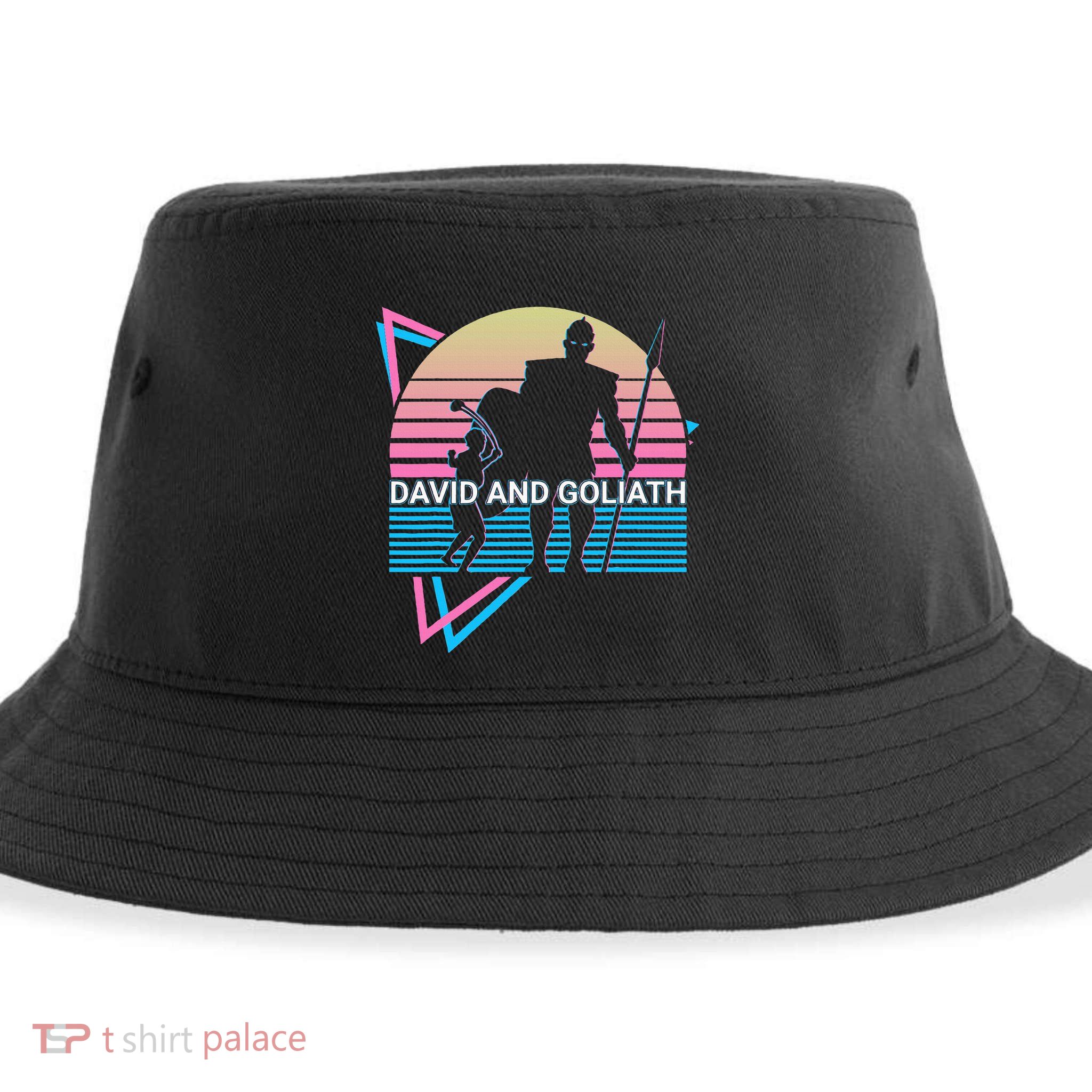 David And Goliath Christian Christianity Sustainable Bucket Hat