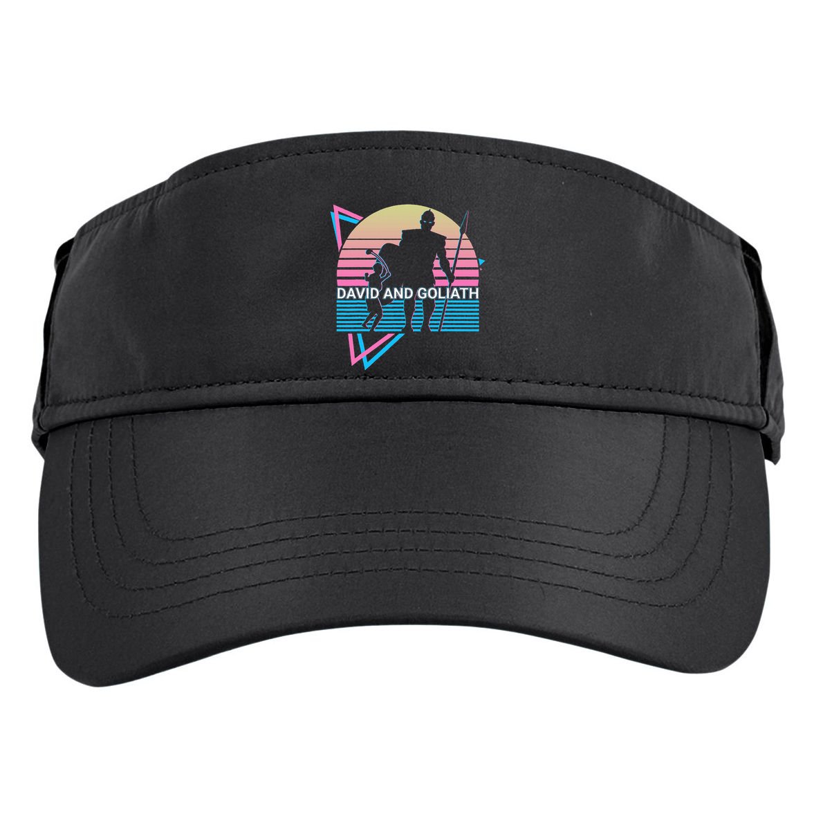 David And Goliath Christian Christianity Adult Drive Performance Visor