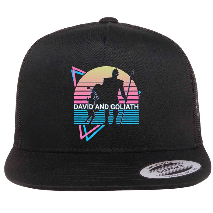 David And Goliath Christian Christianity Flat Bill Trucker Hat