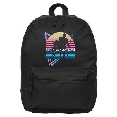 David And Goliath Christian Christianity 16 in Basic Backpack