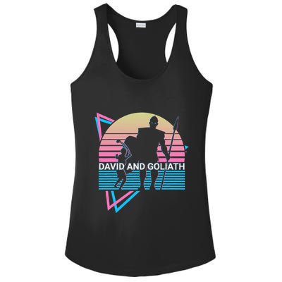 David And Goliath Christian Christianity Ladies PosiCharge Competitor Racerback Tank