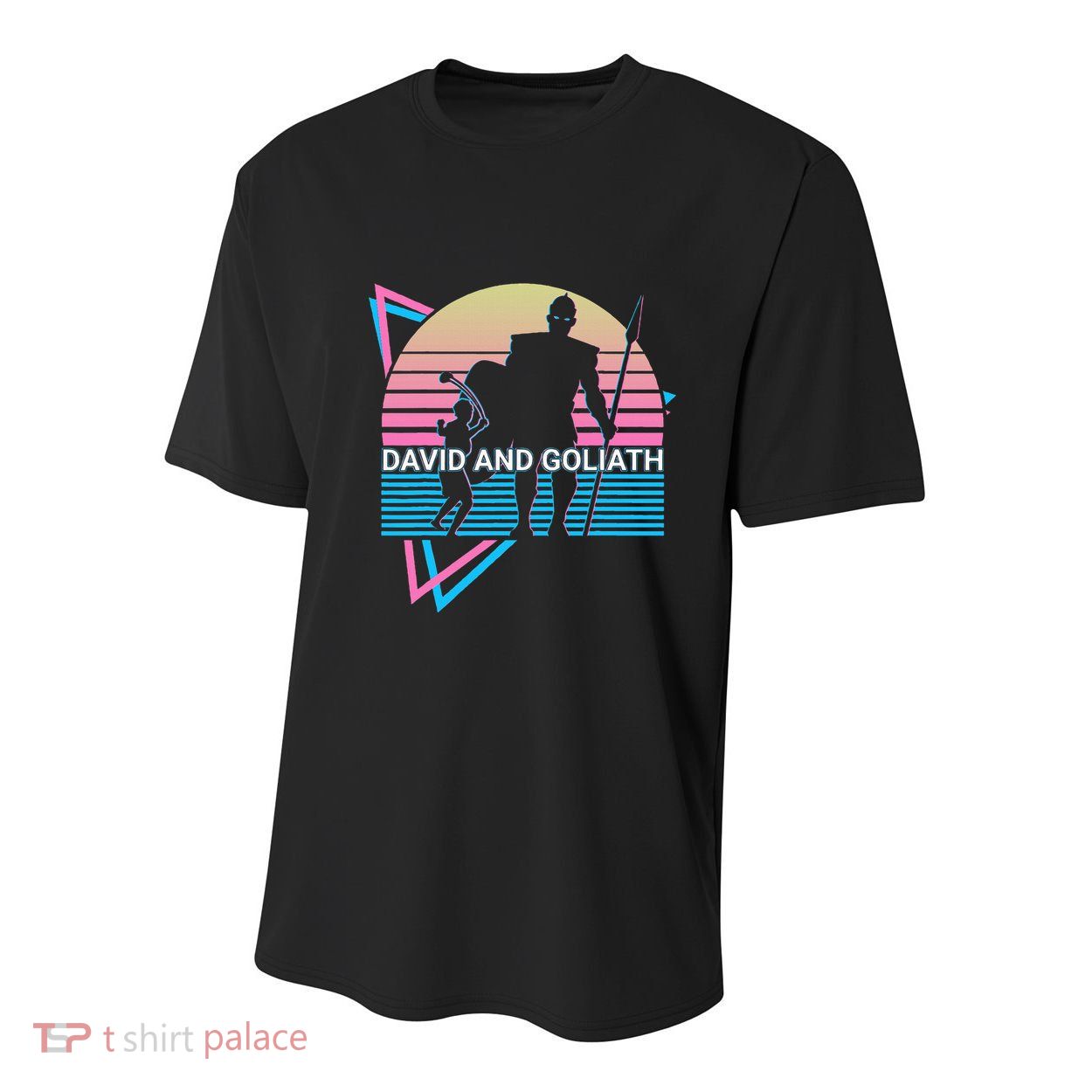 David And Goliath Christian Christianity Youth Performance Sprint T-Shirt
