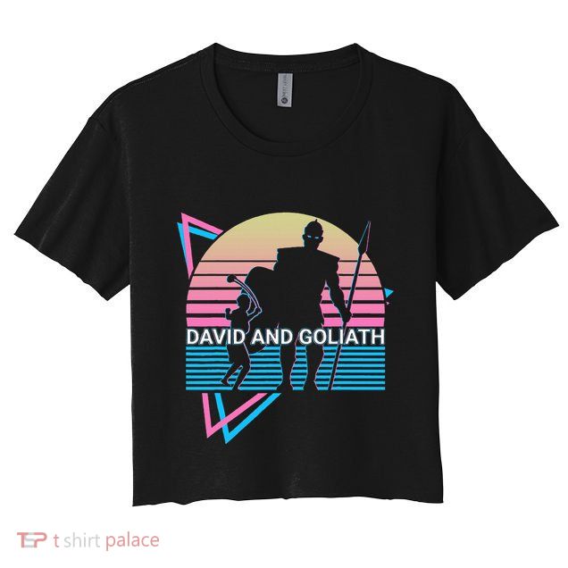 David And Goliath Christian Christianity Crop Top