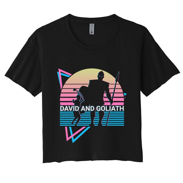 David And Goliath Christian Christianity Crop Top