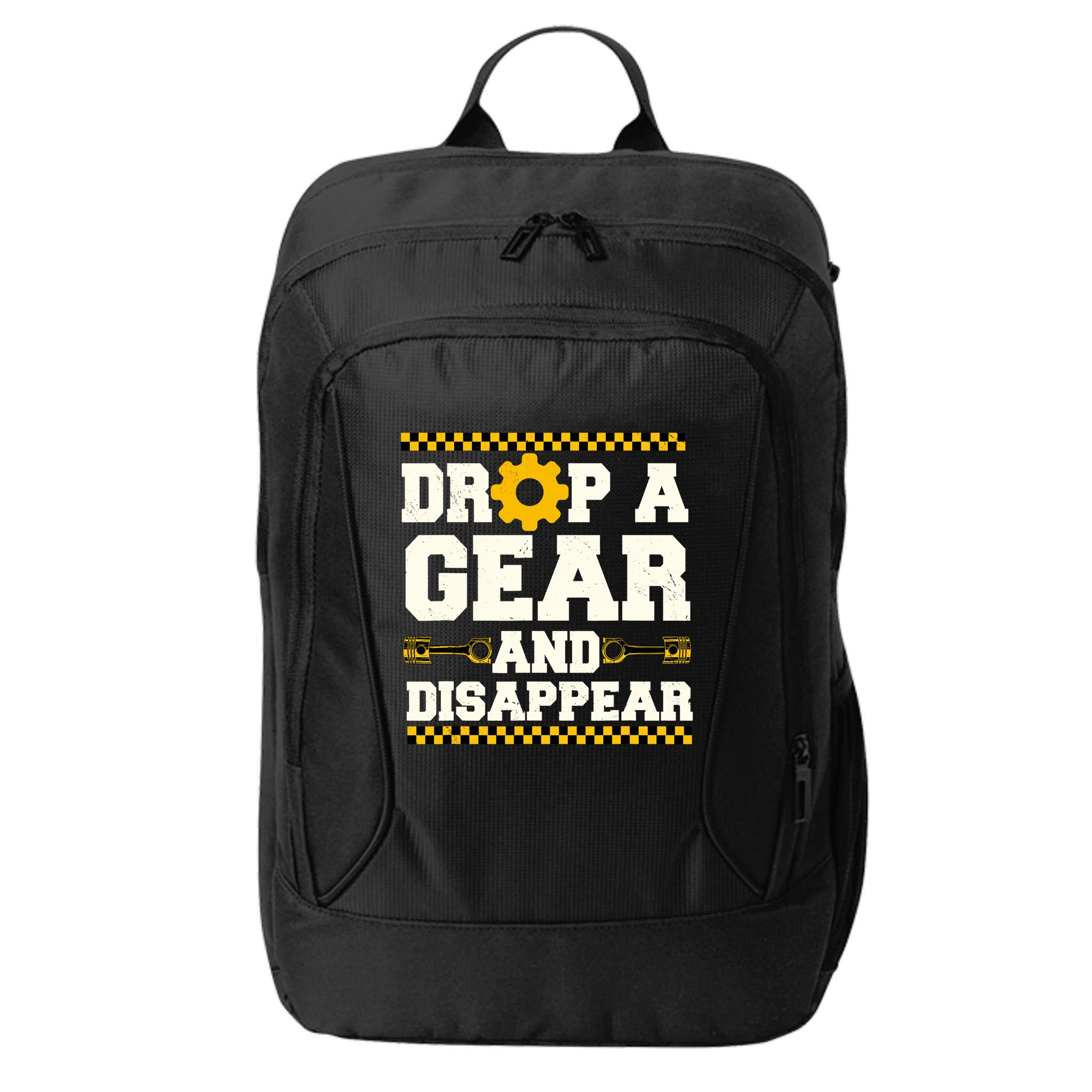Drop A Gear And Disappear Dirt Track Race Racing Racers City Backpack