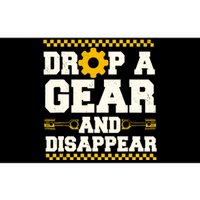 Drop A Gear And Disappear Dirt Track Race Racing Racers Bumper Sticker