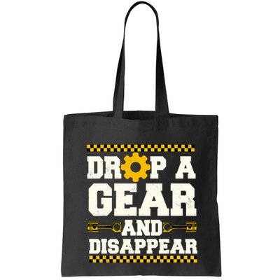 Drop A Gear And Disappear Dirt Track Race Racing Racers Bag