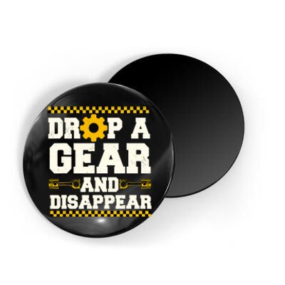 Drop A Gear And Disappear Dirt Track Race Racing Racers Magnet