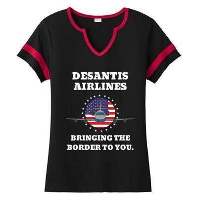 DeSantis Airlines Gift Ladies Halftime Notch Neck Tee