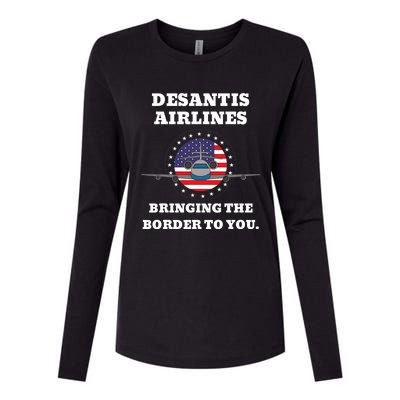 DeSantis Airlines Gift Womens Cotton Relaxed Long Sleeve T-Shirt