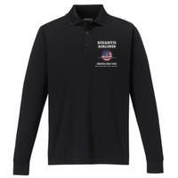 DeSantis Airlines Gift Performance Long Sleeve Polo