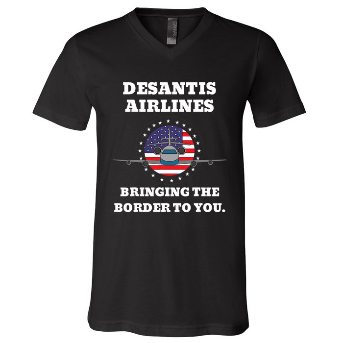 DeSantis Airlines Gift V-Neck T-Shirt