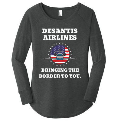 DeSantis Airlines Gift Women's Perfect Tri Tunic Long Sleeve Shirt