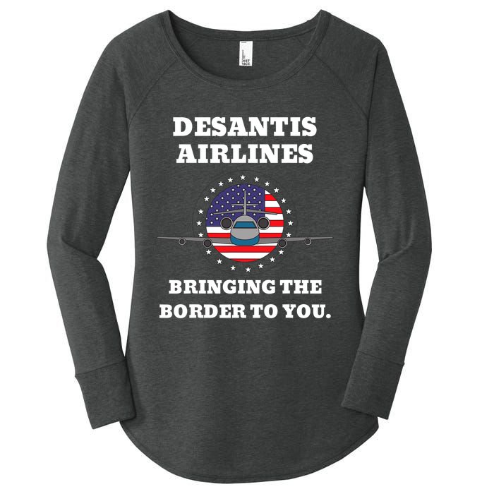 DeSantis Airlines Gift Women's Perfect Tri Tunic Long Sleeve Shirt