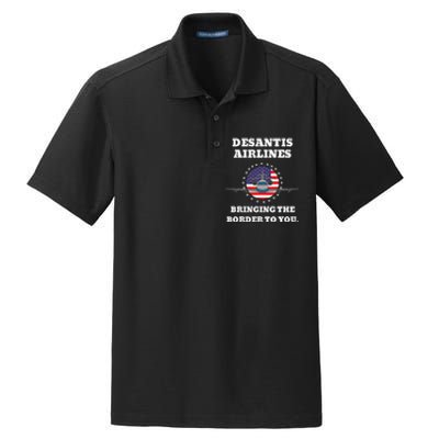 DeSantis Airlines Gift Dry Zone Grid Polo